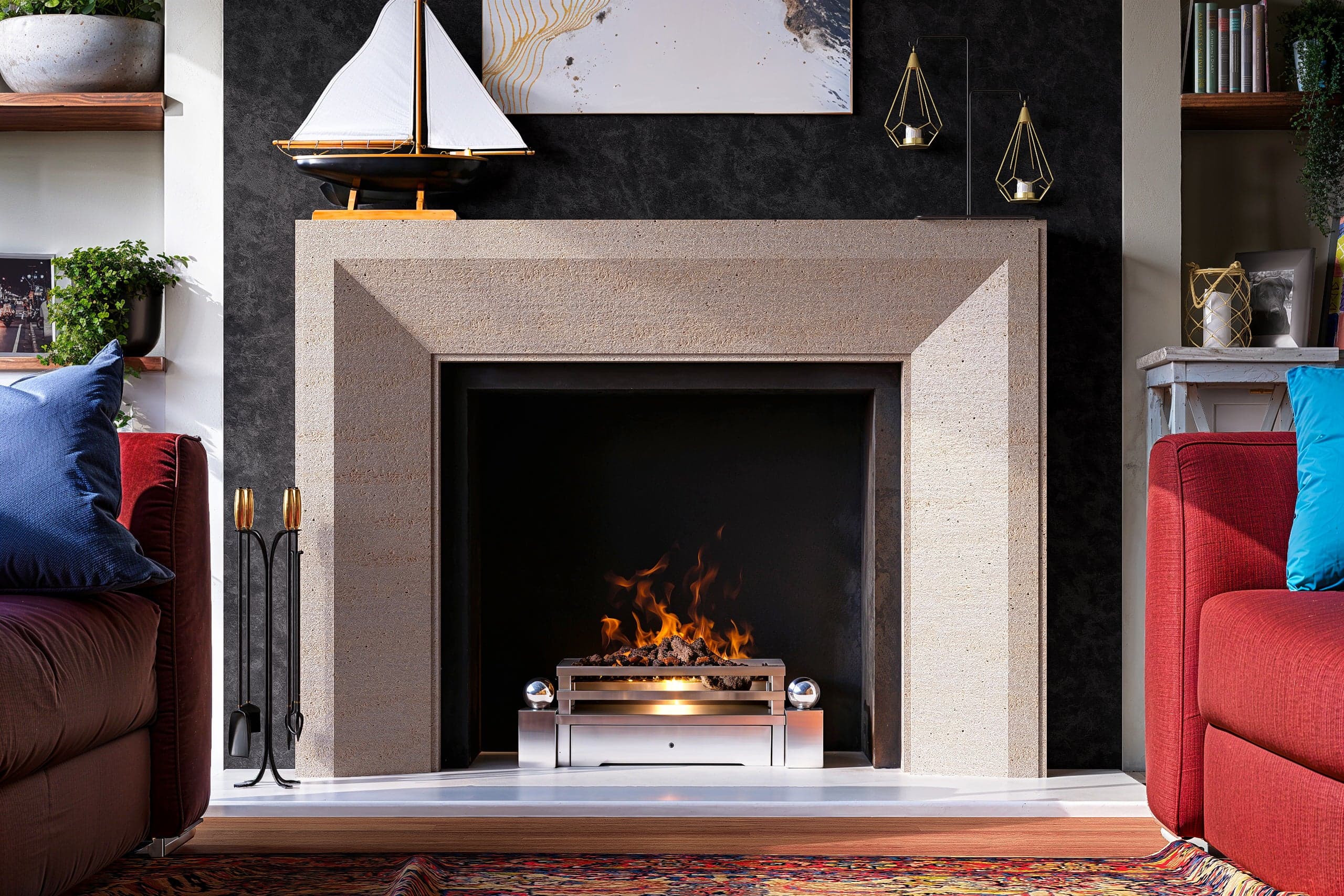 Florentine fireplace design