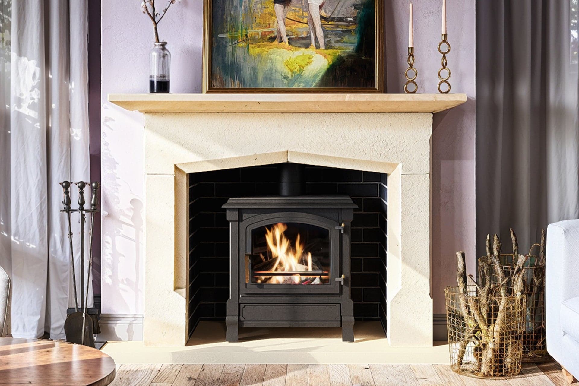 Beautiful Haddon fireplace installation